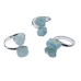 (set of 3) adjustable Aquamarine rings