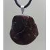 Garnet slice pendant