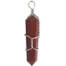 (set of 5) Red Jasper w wrapped point