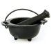 Cast Iron Cauldron Mortar and Pestle Set