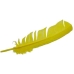 (set of 10) Yellow feather 12