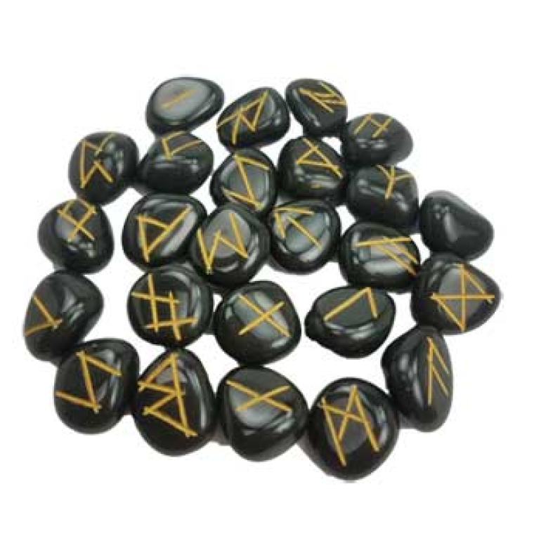 Agate, Black rune set