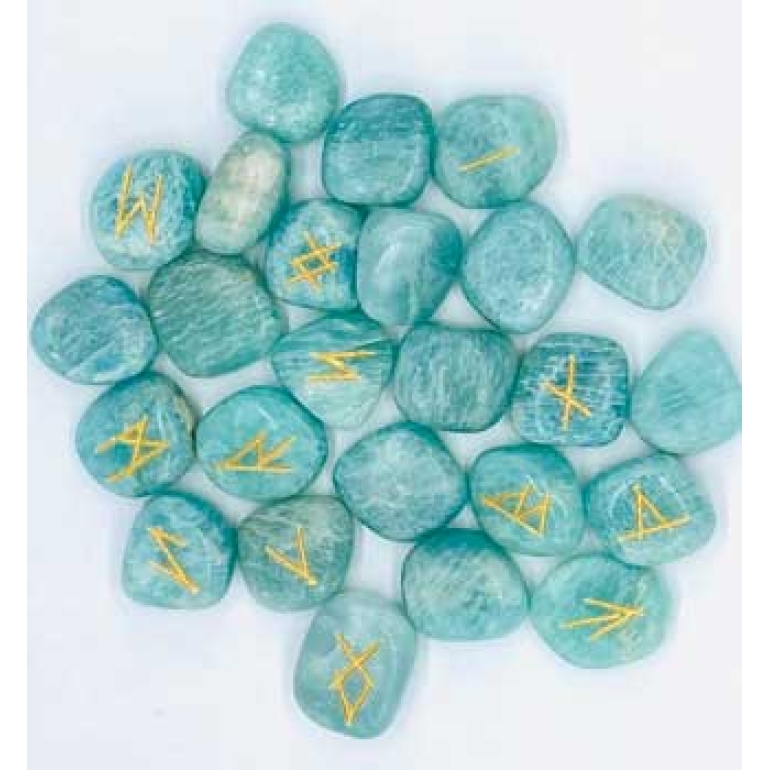 Amazonite rune set