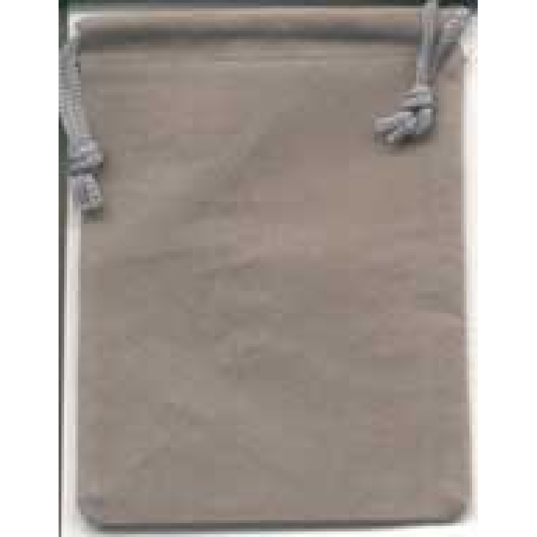 Gray Velveteen Bag