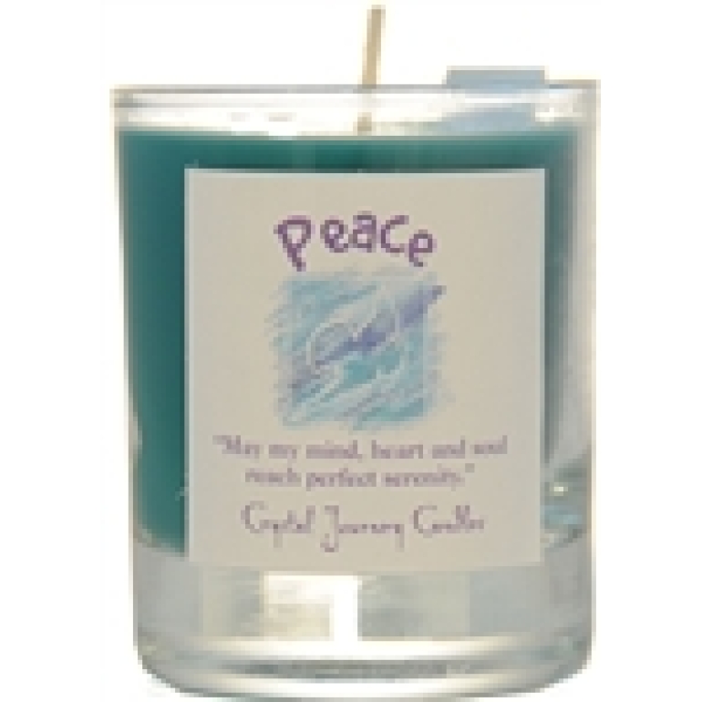 Peace soy votive candle