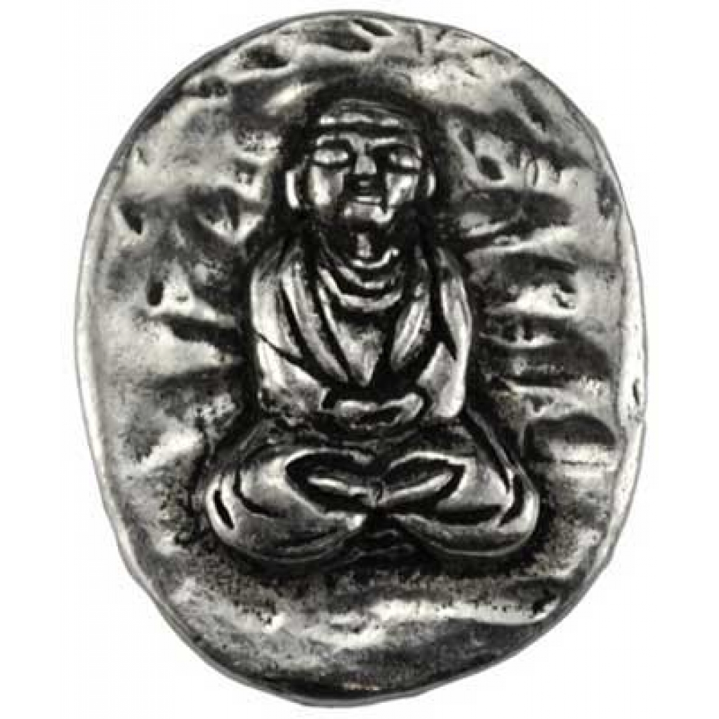 Buddha Pewter Pocket Stone