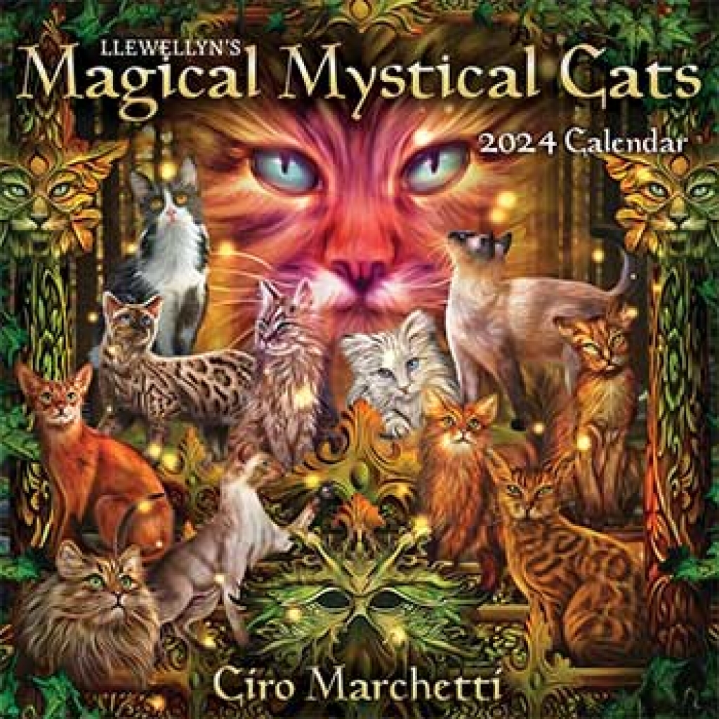 2025 Magical Mystical Cats Calendar by Llewellyn