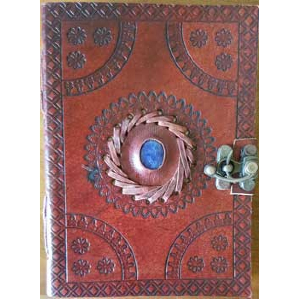 God's Eye Embossed Leather Journal - 5