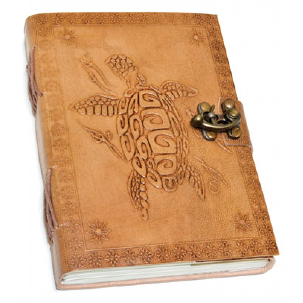 Turtle Embossed Leather Journal (5