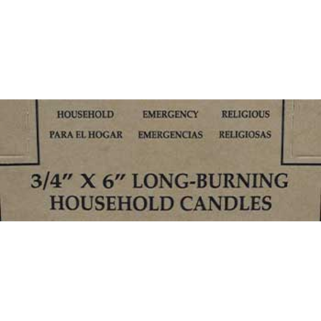 Set of 36 Brown Household Candles - 6