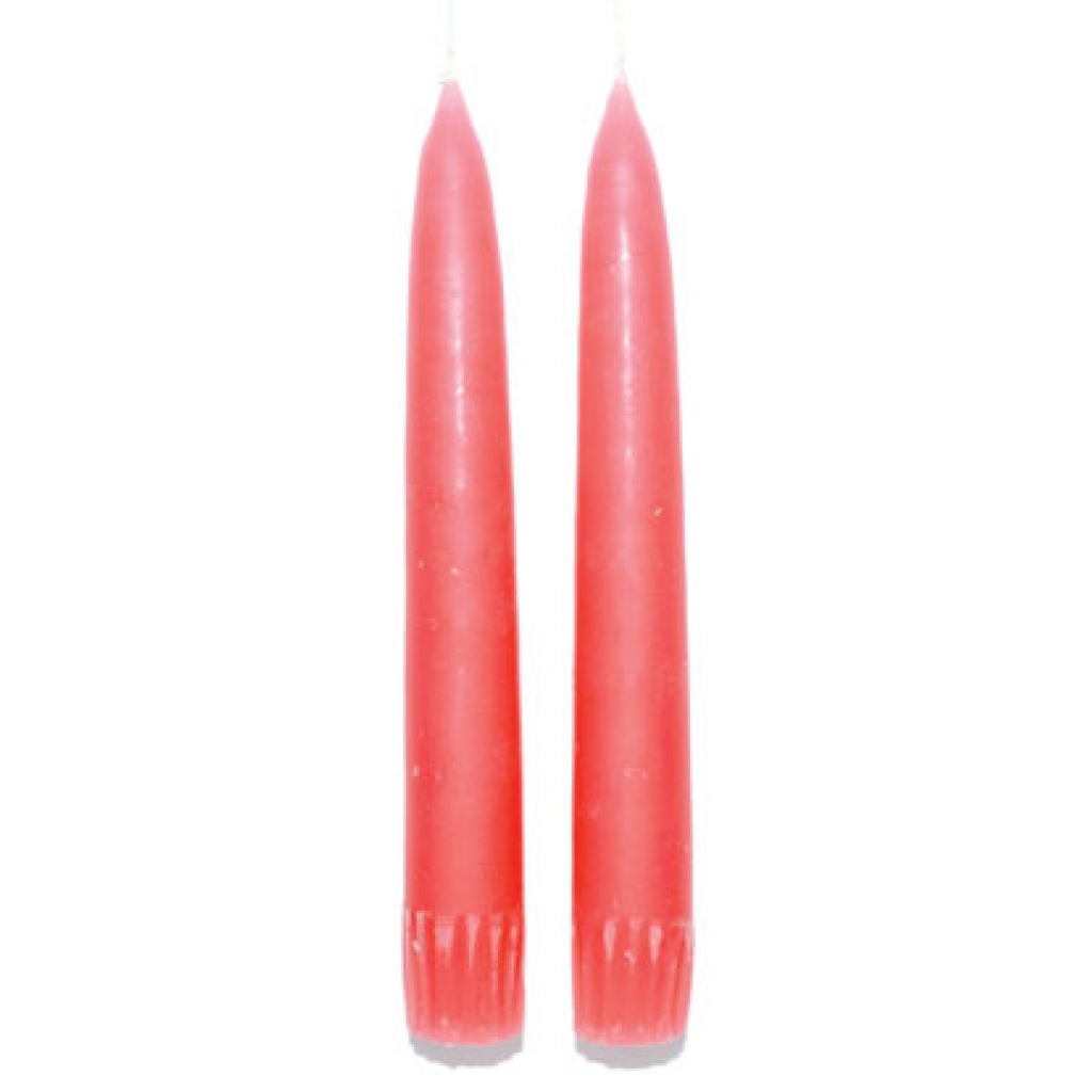 Mauve Taper Candle Pair - 7 Inches