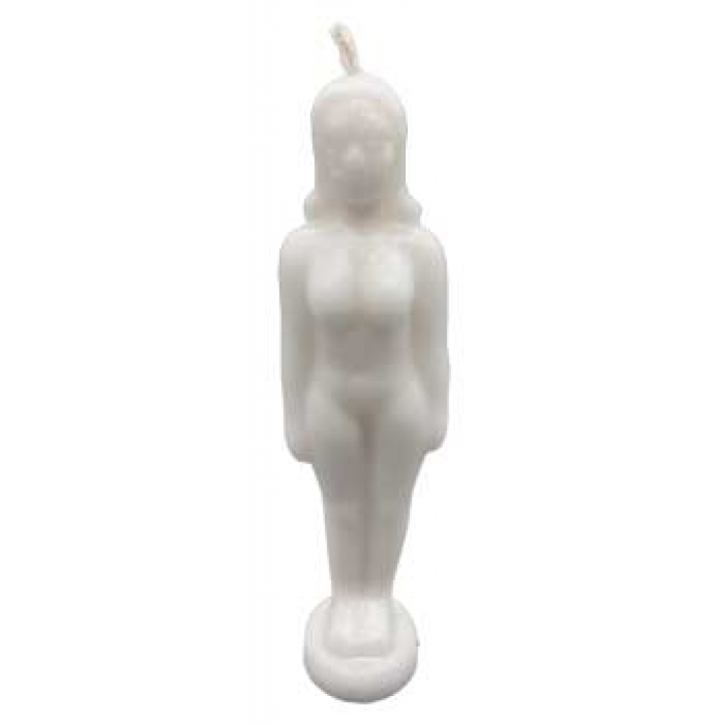 White Woman Candle - 6.75 inches