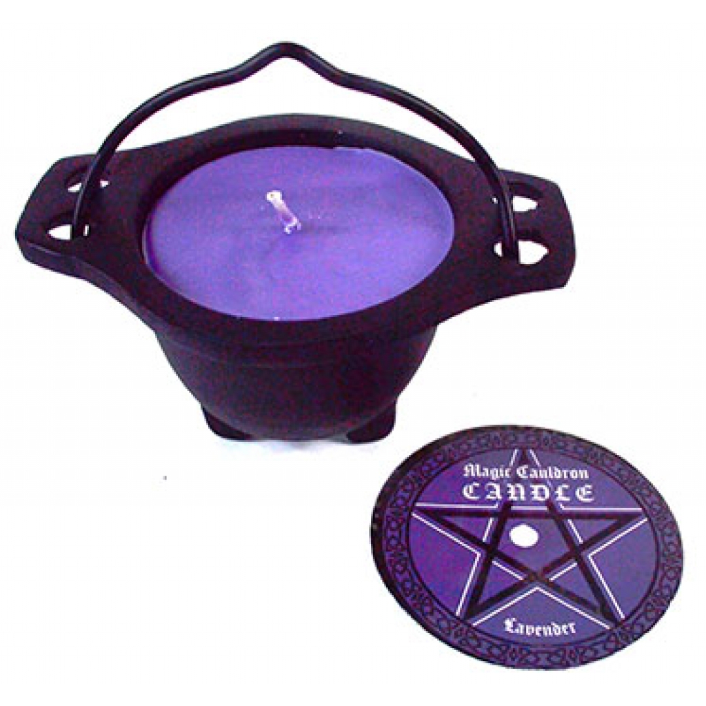 Lavender Candle in Reusable Cauldron