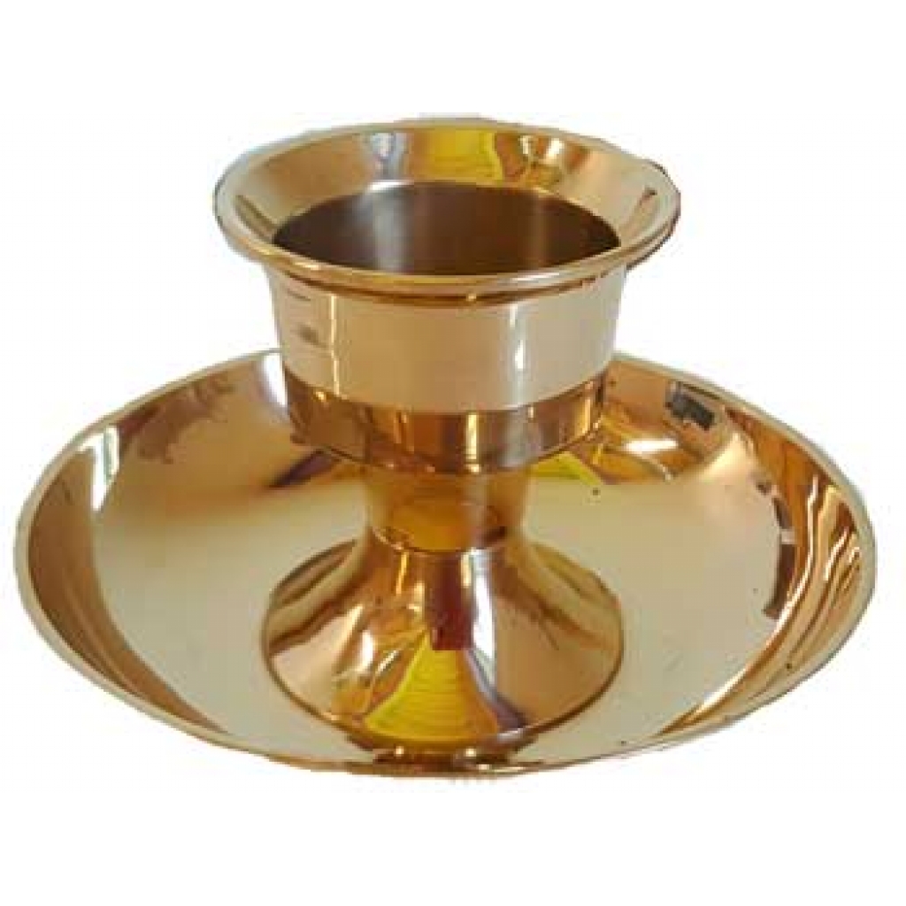 Brass Taper and Pillar Candle Holder