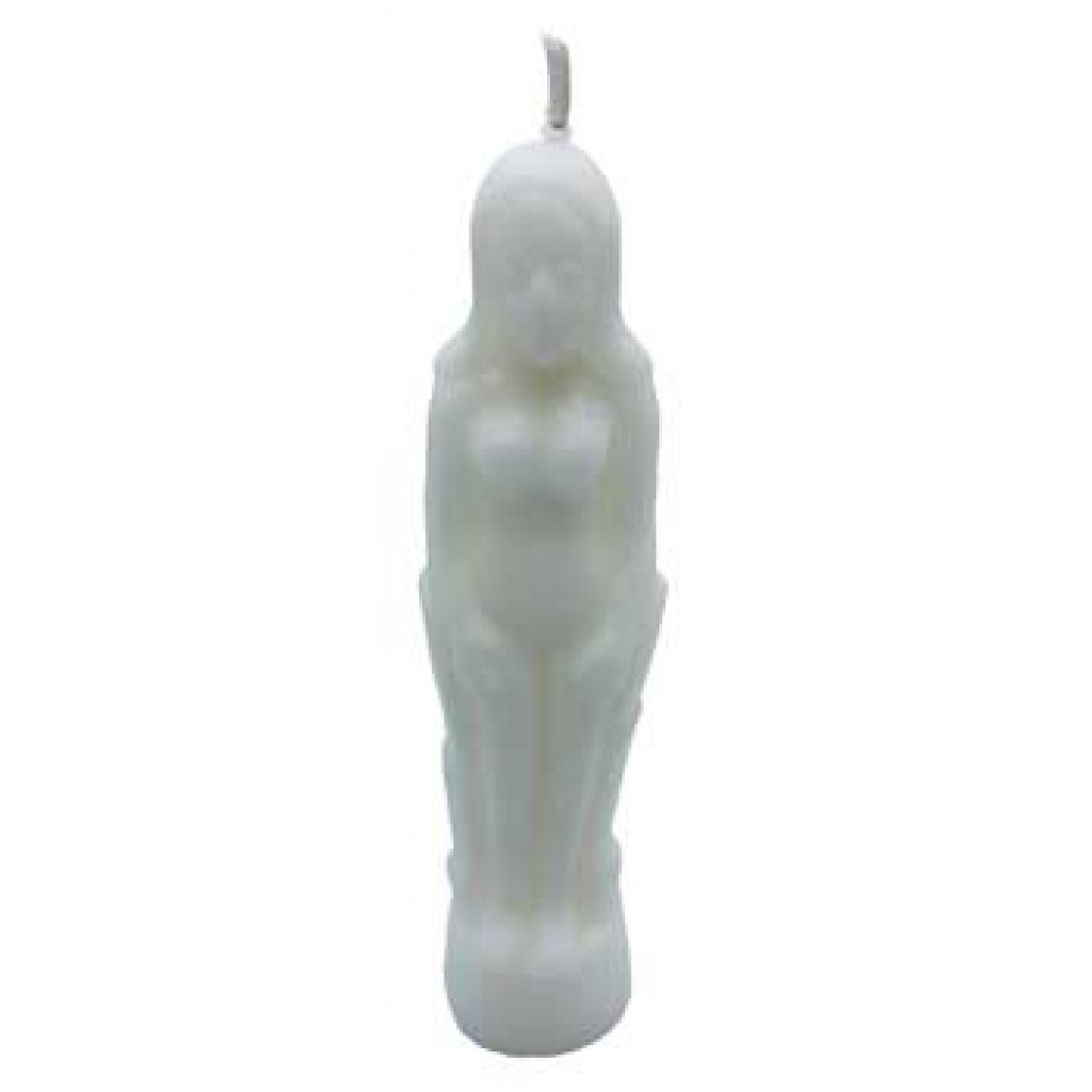 White Female Candle - Empowering Ritual Tool