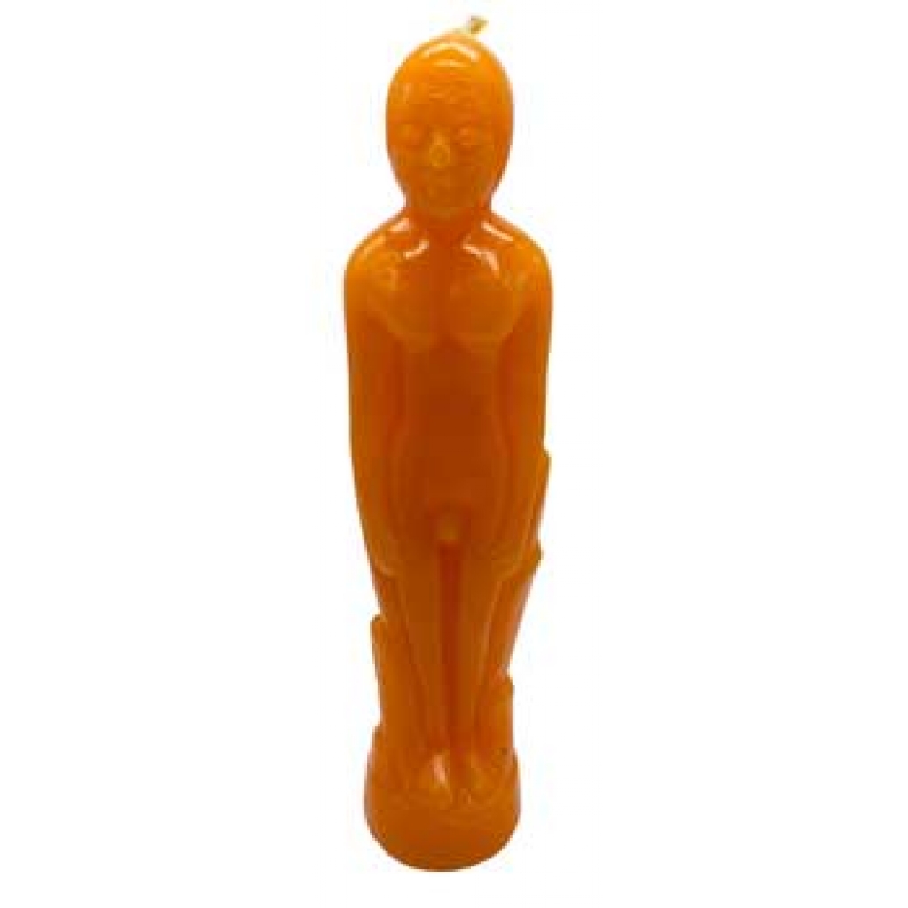 Orange Male Candle for Positive Manifestation