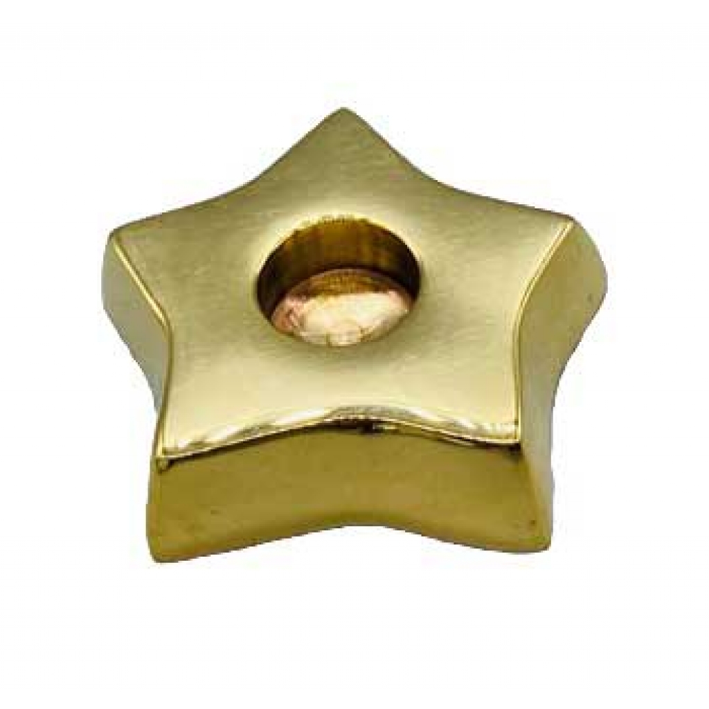 Brass Star Chime Candle Holder - Sturdy and Stylish