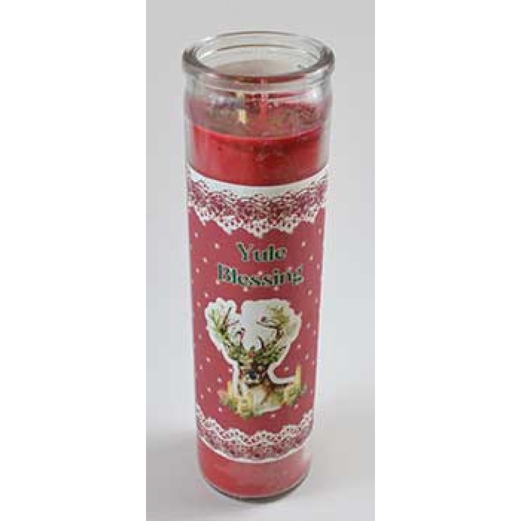 Yule Blessing Aromatic Jar Candle - Handmade Magic