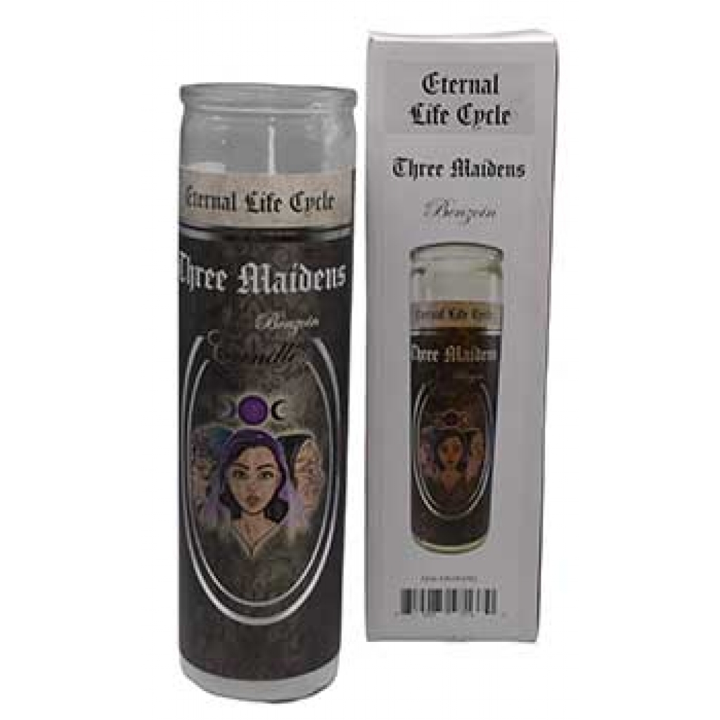 90 hr Three Maidens (Benzoin) Jar Candle - Embrace Eternal Life Cycles