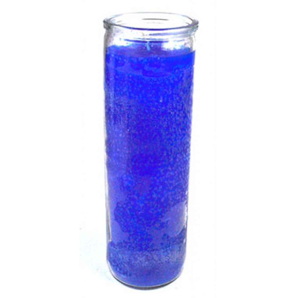 Blue 7-Day Jar Candle for Spiritual Enhancements