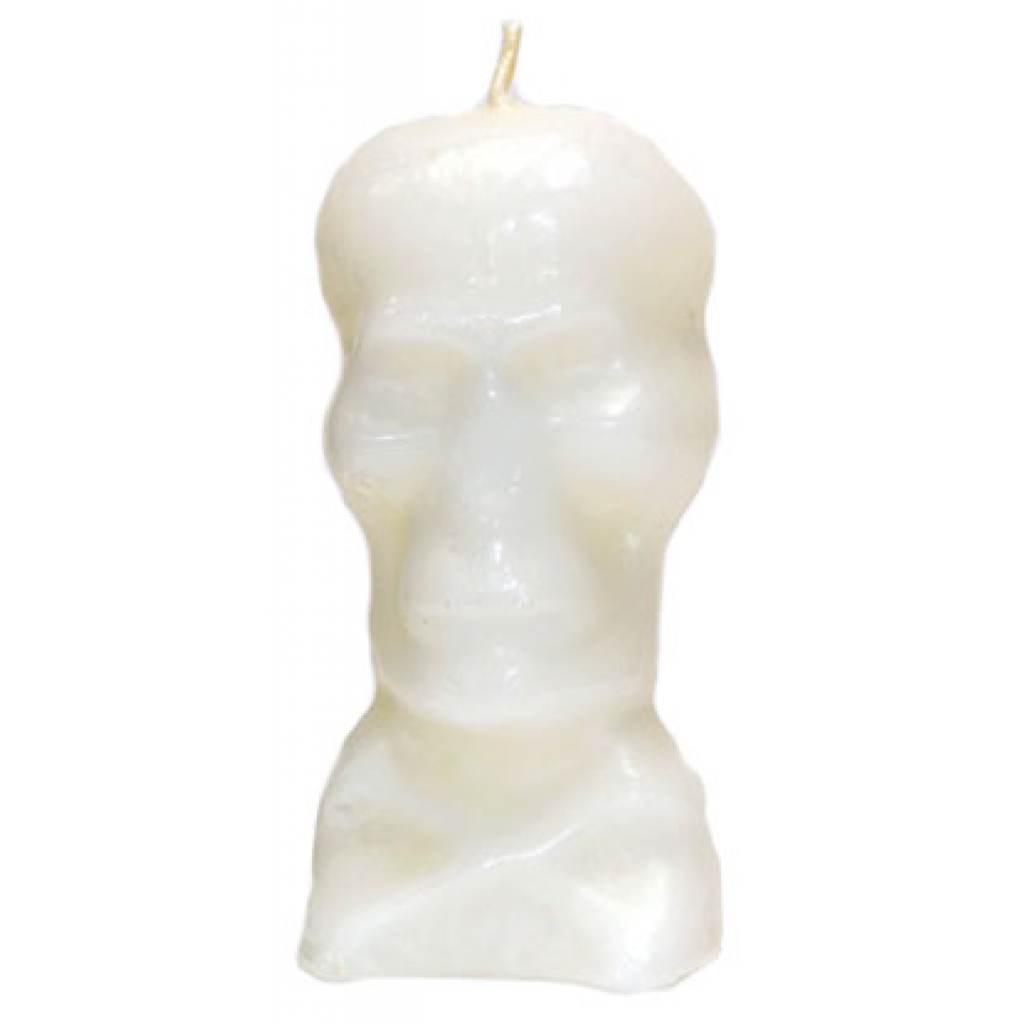 White Skull Candle - 5.5 inches