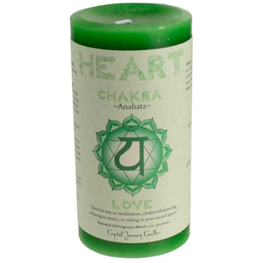 Heart Chakra Pillar Candle - 3