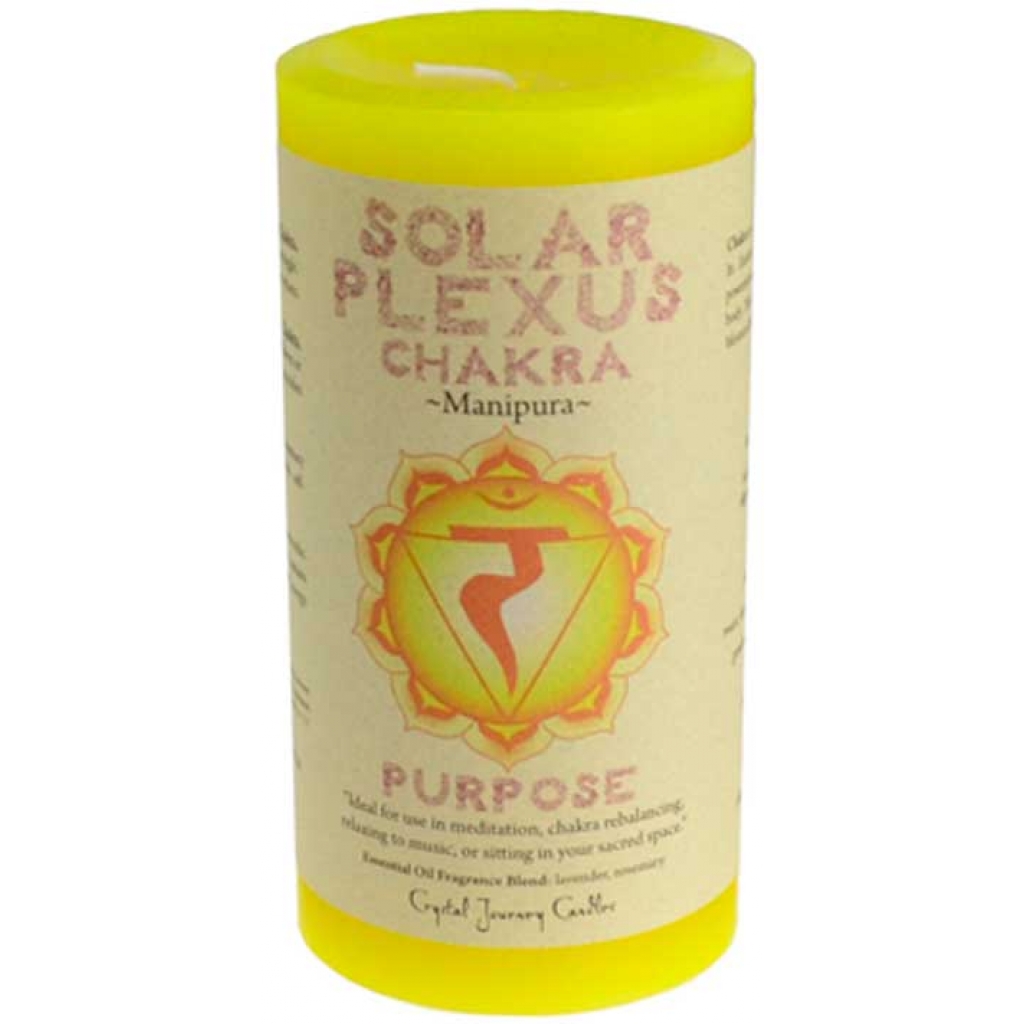 Solar Plexus Chakra Pillar Candle - 3