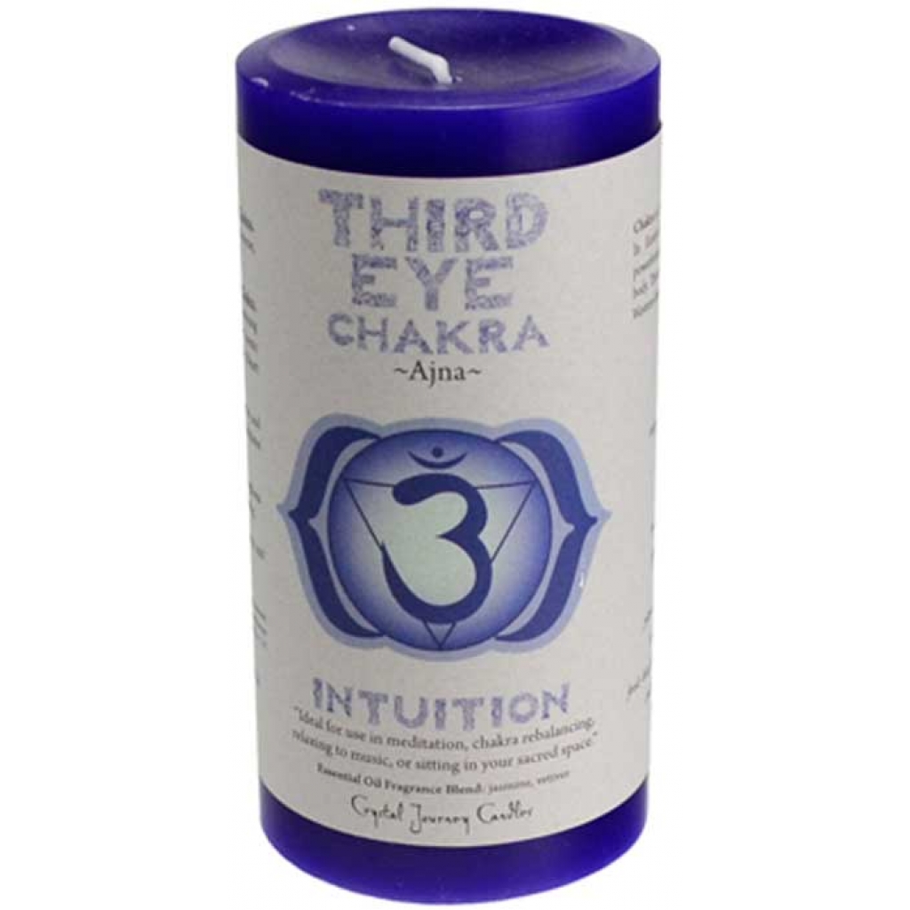 Third Eye Chakra Pillar Candle - 3