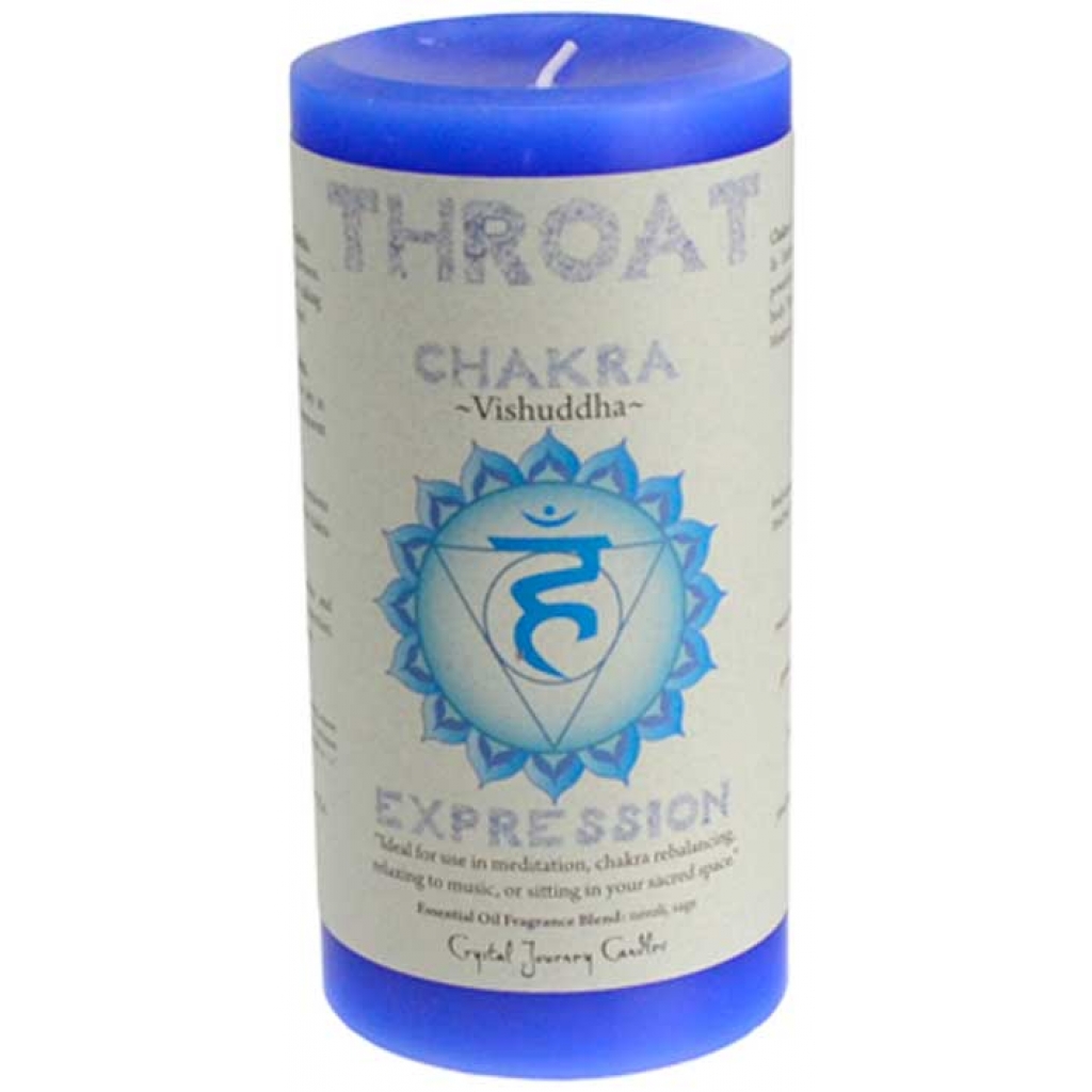 Throat Chakra Pillar Candle - 3