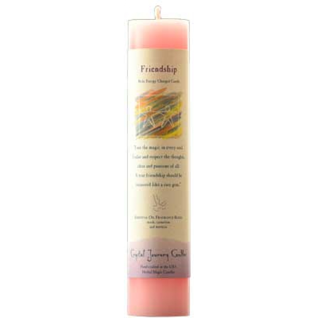 Friendship Reiki Charged Pillar Candle