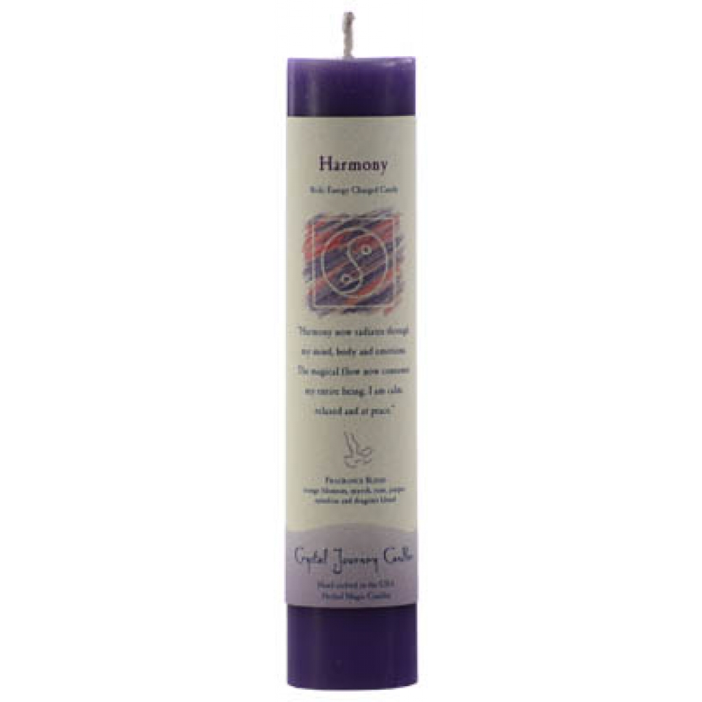 Harmony Reiki Charged Pillar Candle