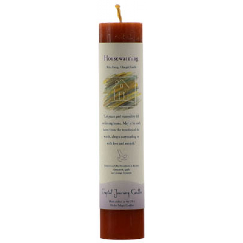 Reiki Charged Housewarming Pillar Candle