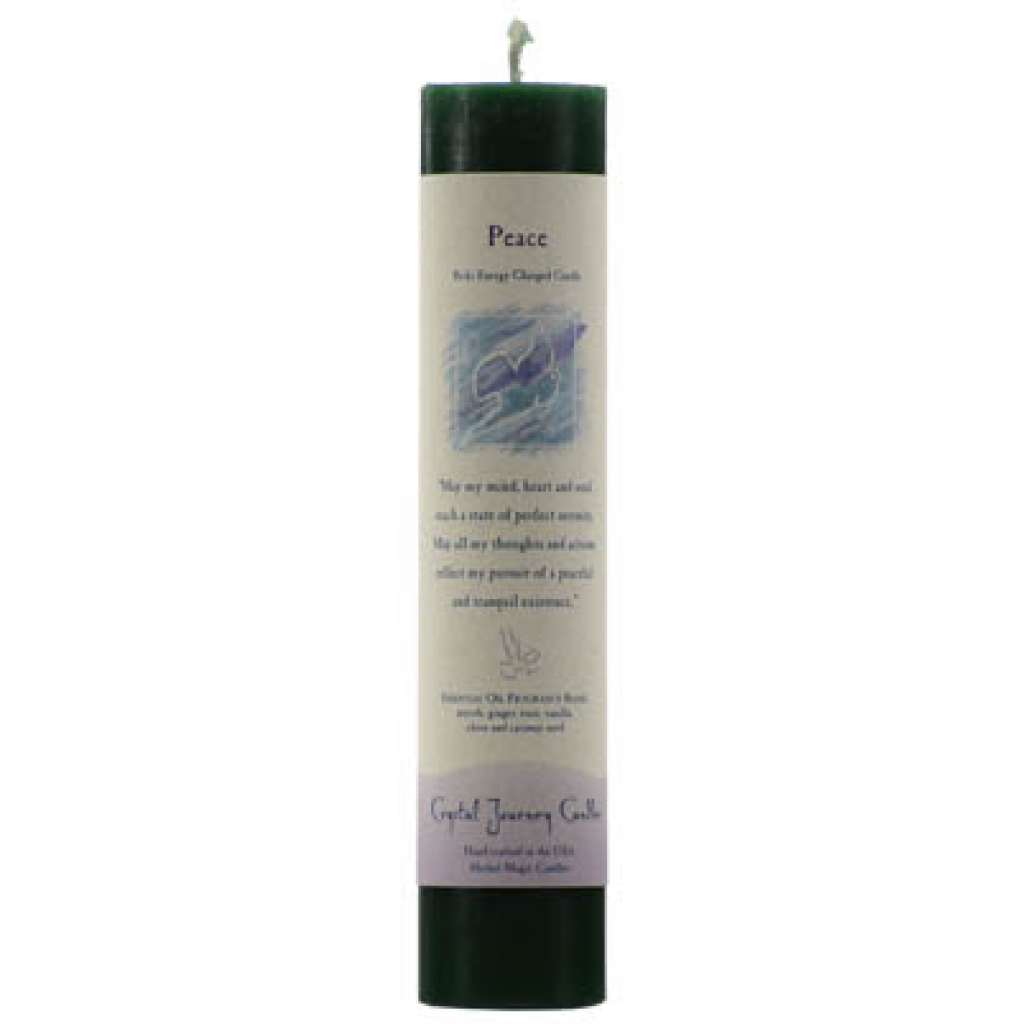 Peace Reiki Charged Pillar Candle