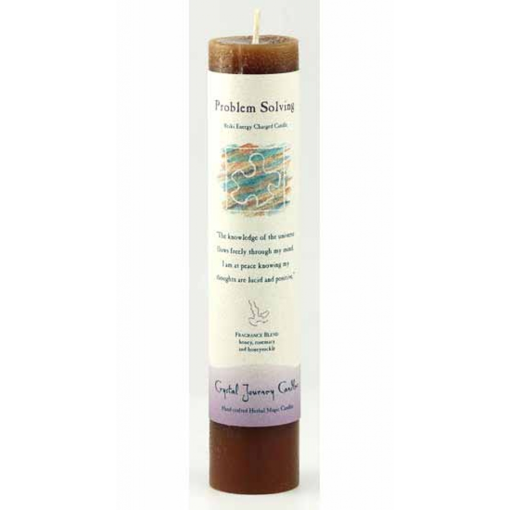 Problem Solving Reiki Charged Pillar Candle