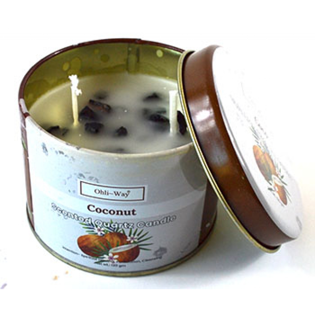 Coco (Coconut) Quartz Tin Candle