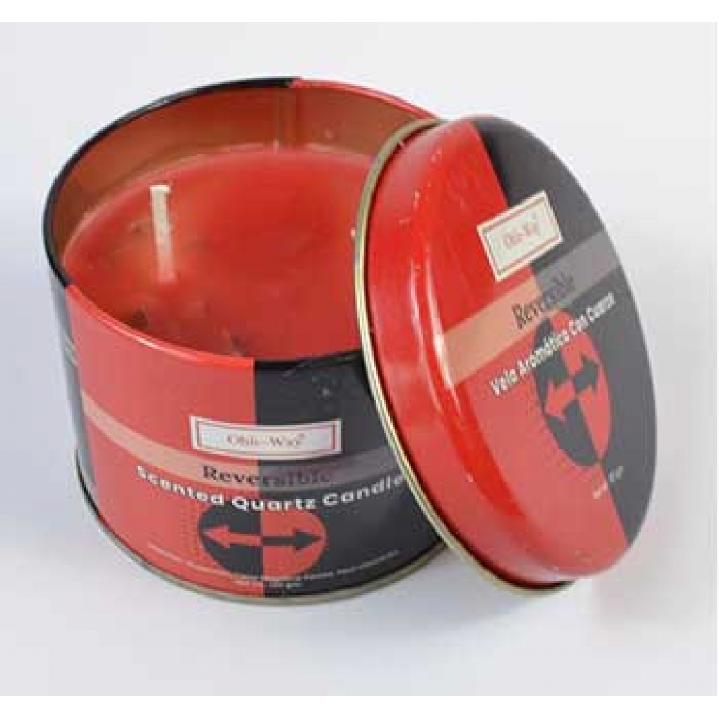 Reversible Quartz Tin Candle for Protection