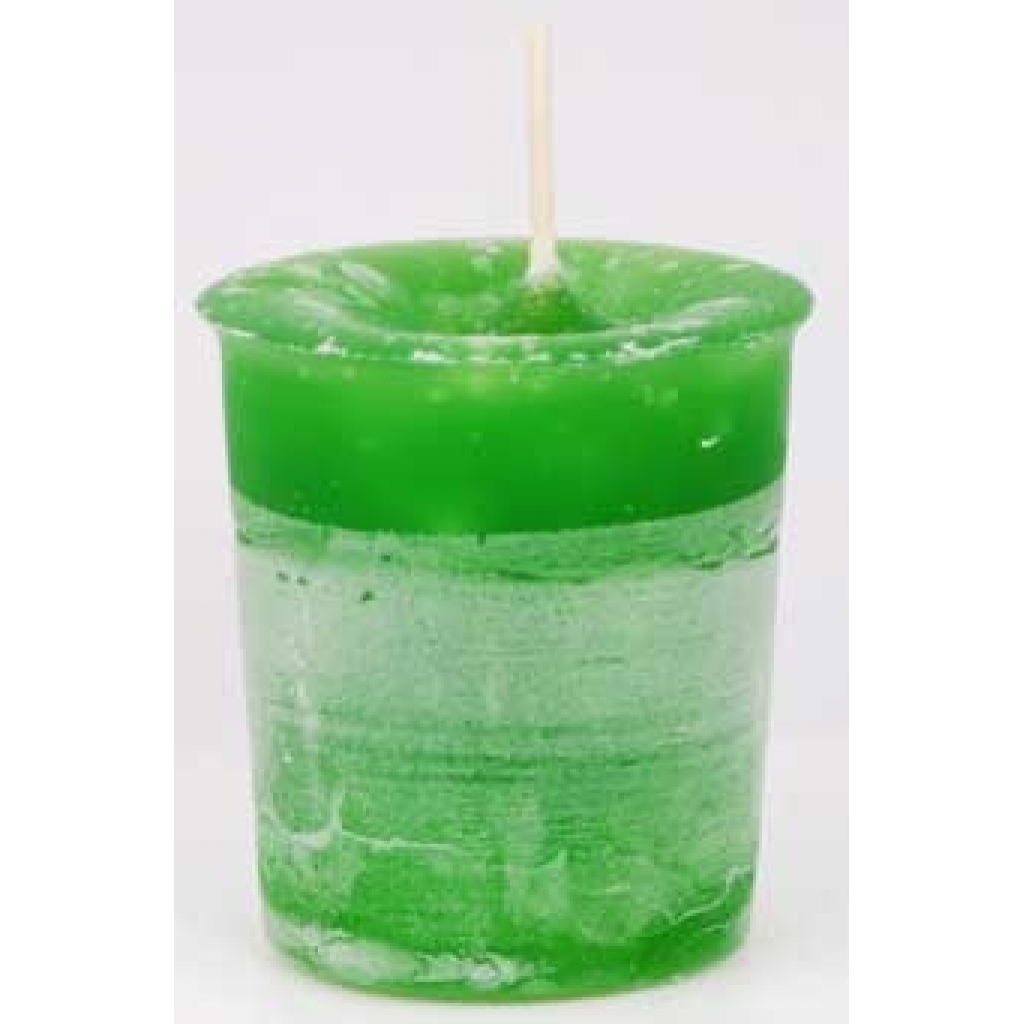 Abundance Herbal Votive Candle - Reiki Charged