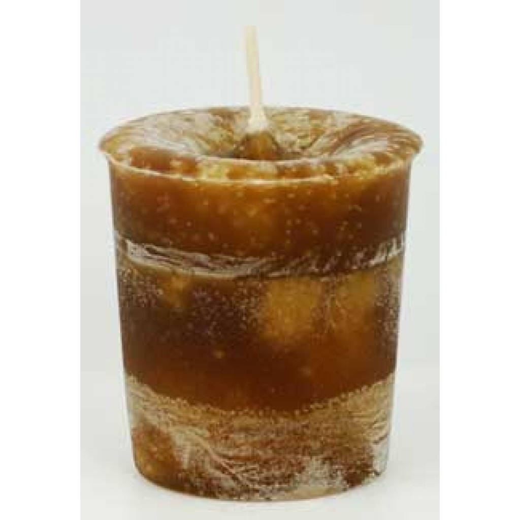 Reiki Charged Problem Solving Herbal Votive - Brown