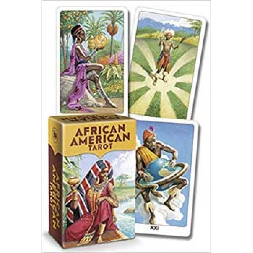 African American Mini Tarot Deck & Book by Jamal R & Davis