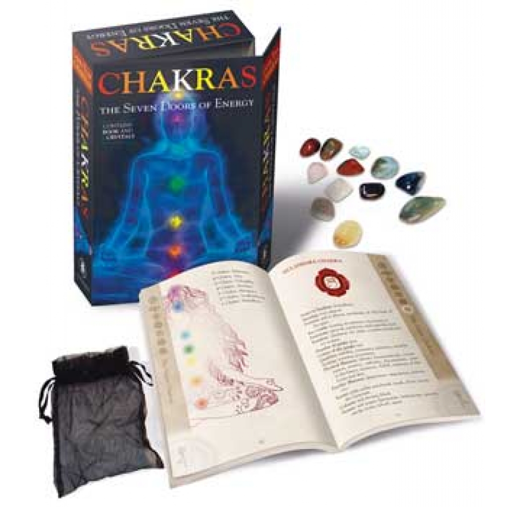 Chakras, Seven Doors of Energy - Book & Crystals Set