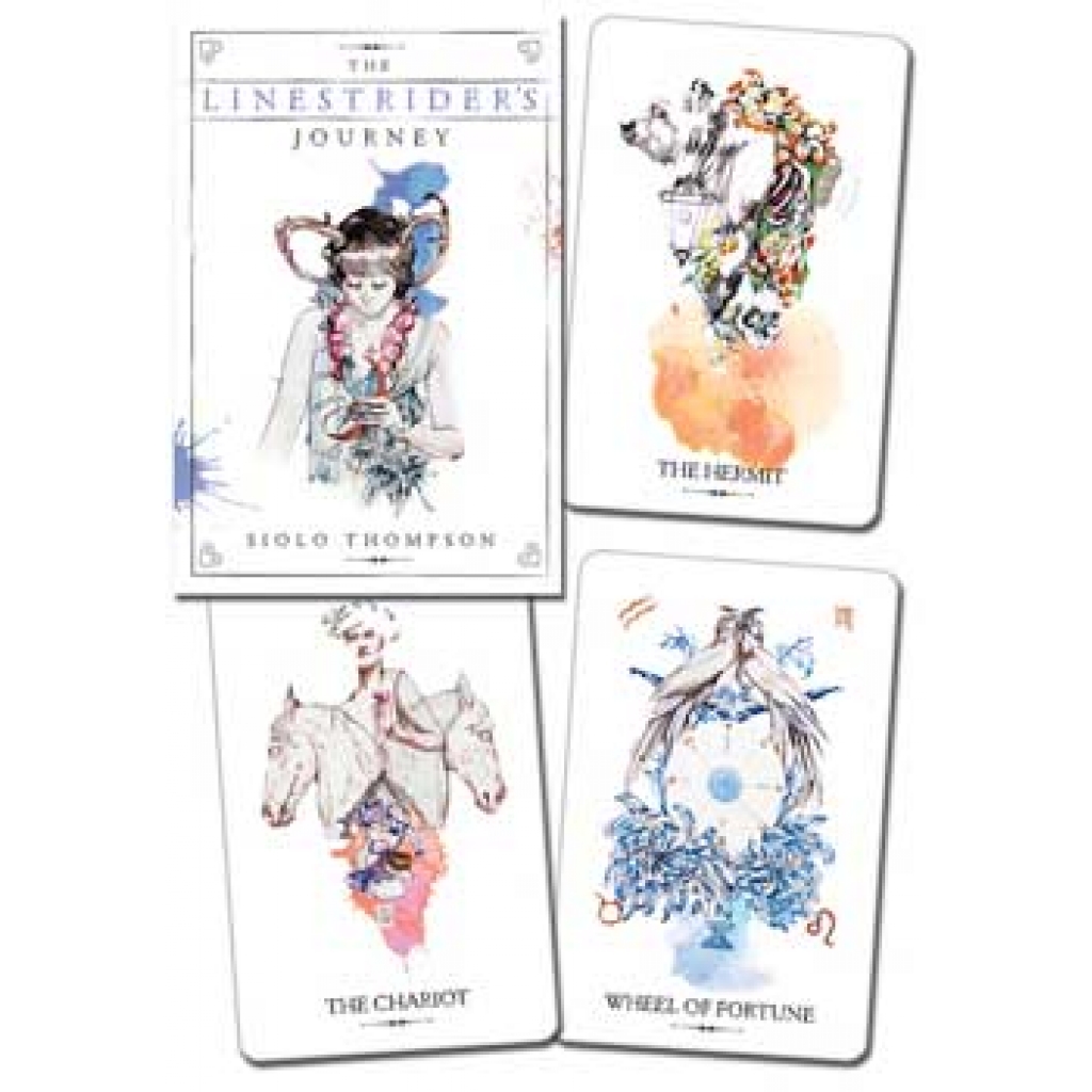 Linestrider Tarot Deck & Book by Siolo Thompson - Artistic Exploration