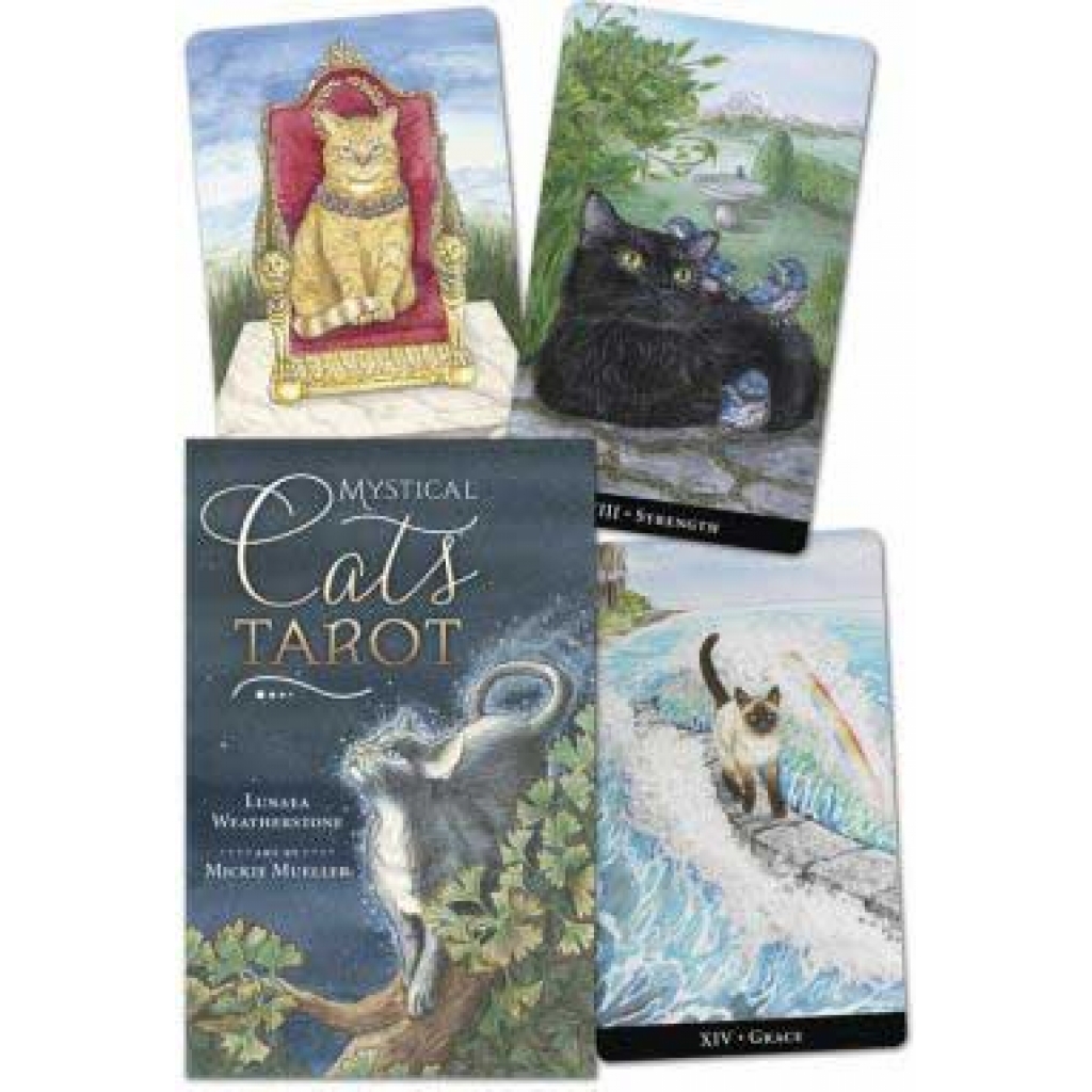 Mystic Cats Tarot (Book and Deck)