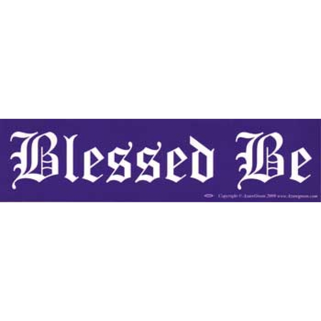 Blessed Be Violet Bumper Sticker