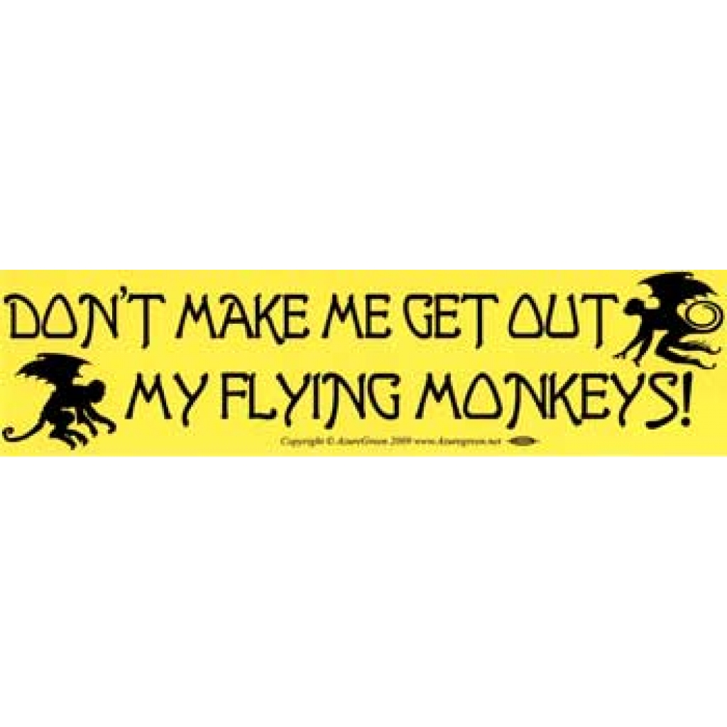 Flying Monkeys Bumper Sticker