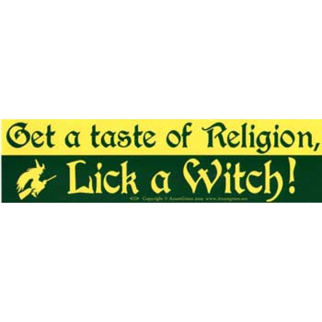 Lick a Witch Bumper Sticker