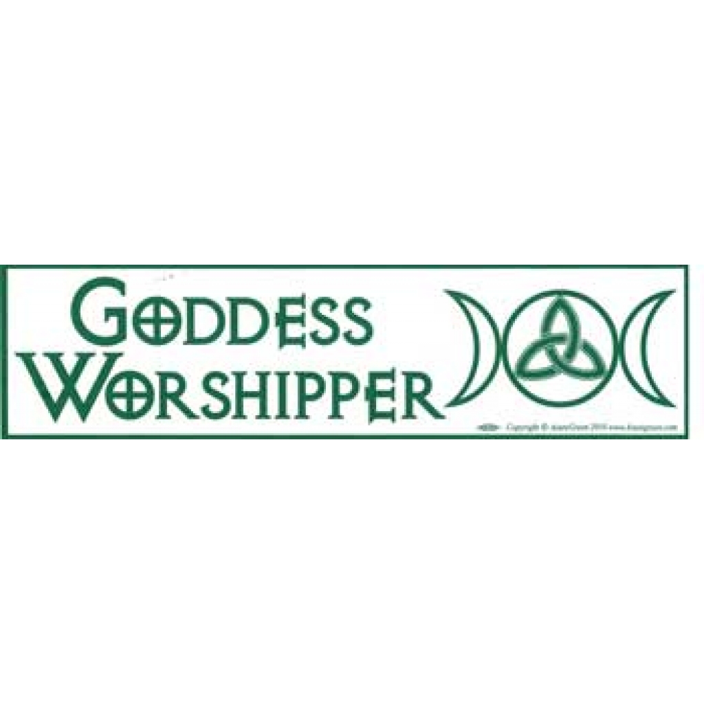 Goddess Worshipper Bumper Sticker - Moon Design