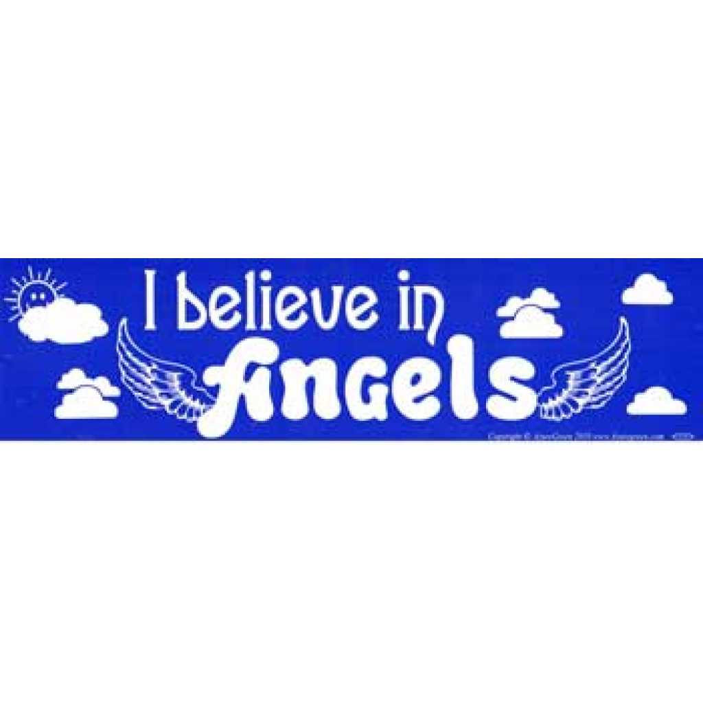 I Believe In Angels Bumper Sticker - Uplifting Affirmation