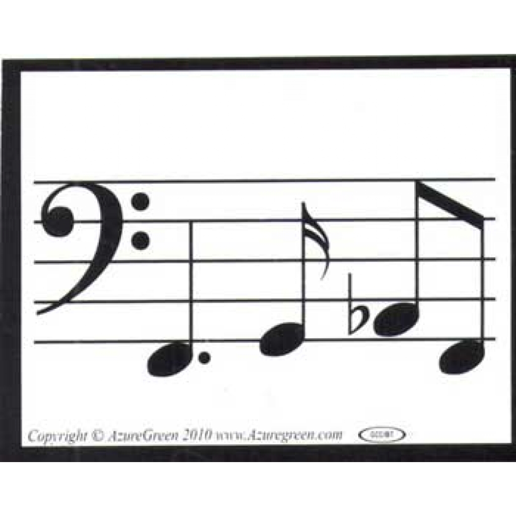 Music Line Bumper Sticker - Celebrating Musical Notation