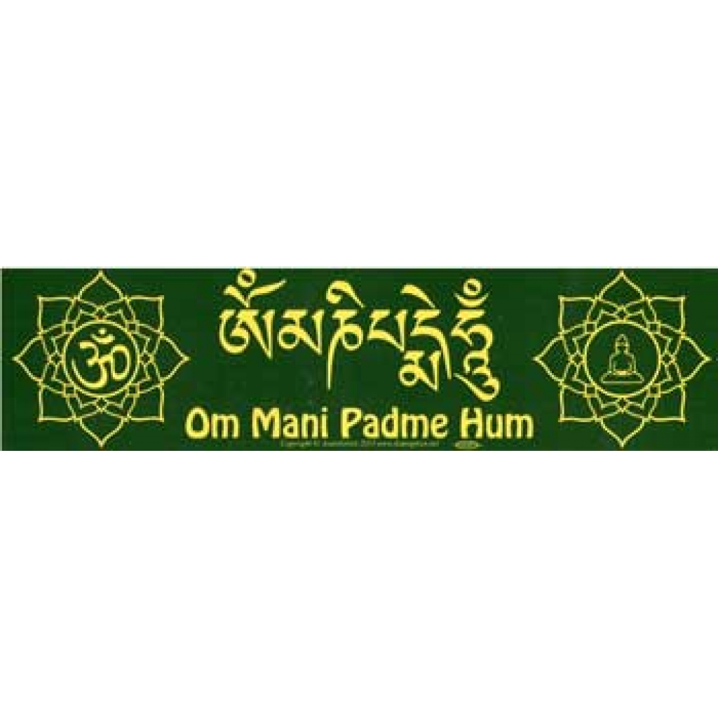 Om Mani Padme Hum Bumper Sticker - Spiritual Expression