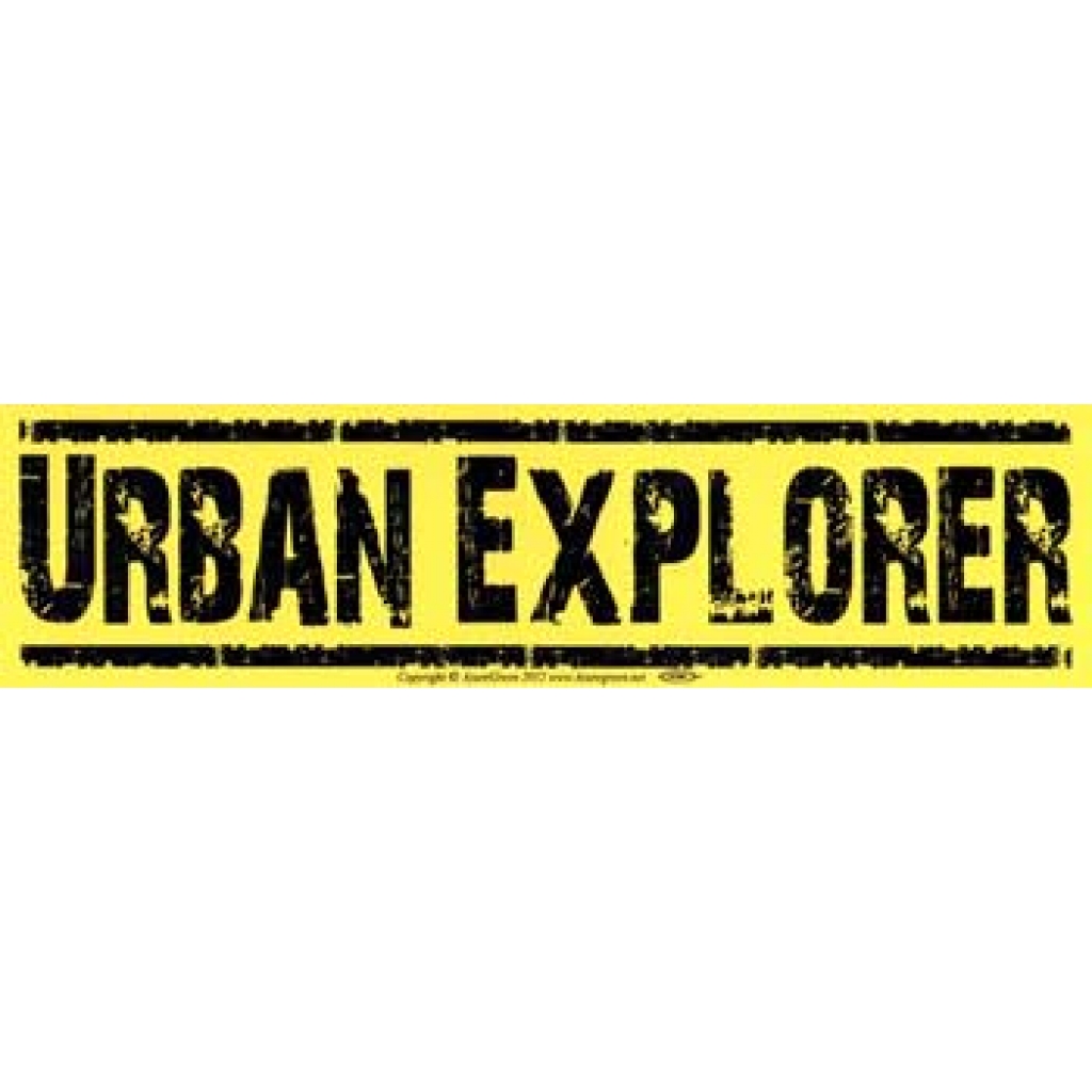 Urban Explorer Bumper Sticker for Adventure Enthusiasts